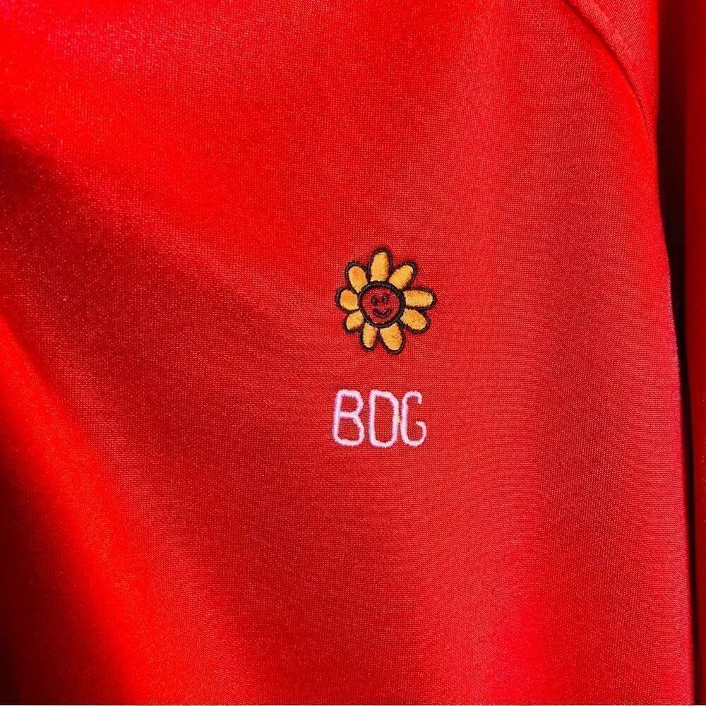 Bdg Elle Zip-front Jacket In Red Size Extra Large - Picture 5 of 12
